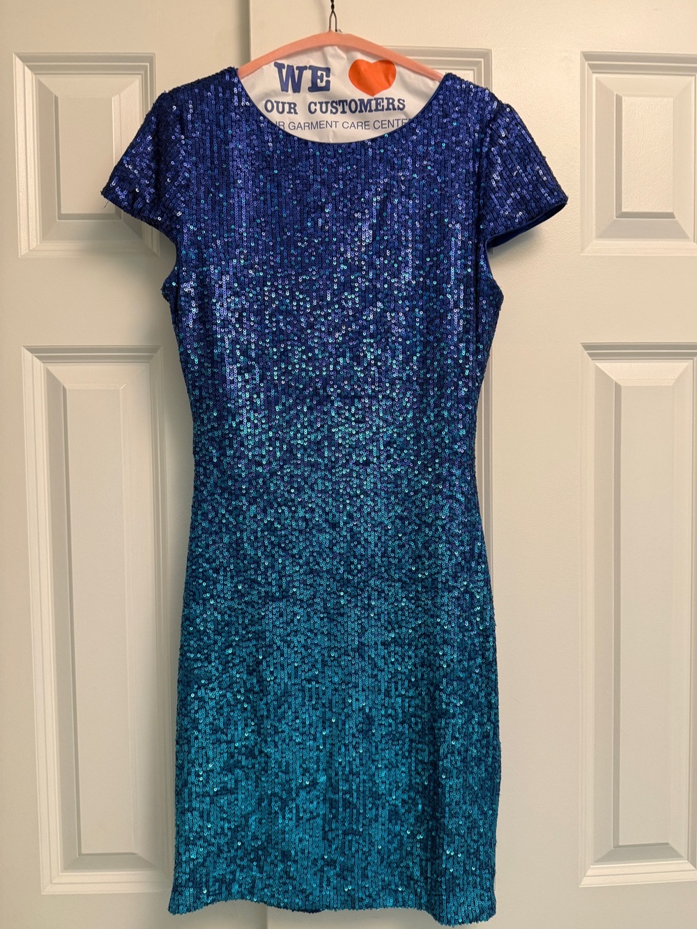 Dress the Population Ombre Sequin Dress